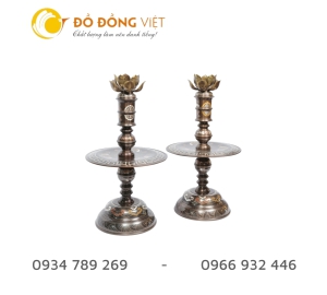 Cặp chân đèn ngũ sắc mẫu mới