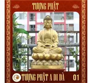 Tượng Phật Adida bằng đồng 