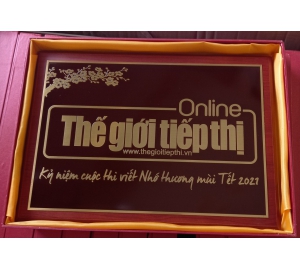 Biển Vinh Danh Bằng Đồng 20x30Cm 
