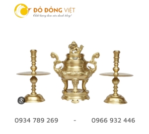 Bộ đỉnh đồng, chân đèn hiện đại