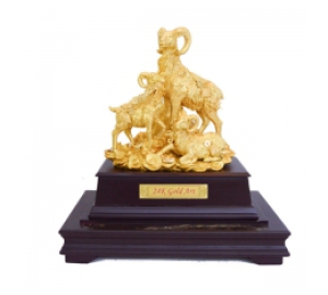 Biểu Trưng Dê Bằng Vàng  24k- quà vàng 24k cao cấp