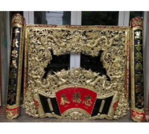 Cửa võng, hoành phi câu đối thờ cúng, xưởng làm cửa võng hoành phi cuốn thư bằng đồng