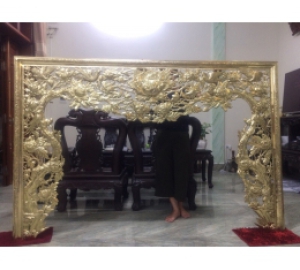 Cửa võng thờ cúng bằng đồng vàng, cửa võng cung tiến nhà thờ họ