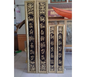 Đồ đồng Việt chế tác câu đối bằng đồng theo yêu cầu