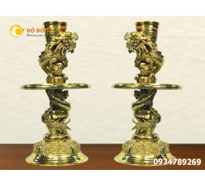 Đôi chân nến dapha, chân nến đồng thờ cúng giá rẻ chất lượng