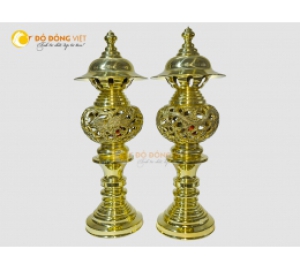 Đôi đèn thờ long phượng