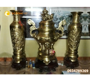 Đúc lư hương, lư hương đồng đình chùa