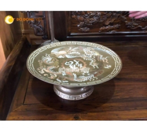 Mâm bồng khảm ngũ sắc đẹp tinh xảo từng chi tiết