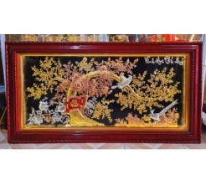 MẪU TRANH ĐỒNG  VINH HOA PHÚ QUÝ 1M7