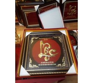 Tranh chữ lộc bằng đồng- quà tặng khai trương tân gia ý nghĩa