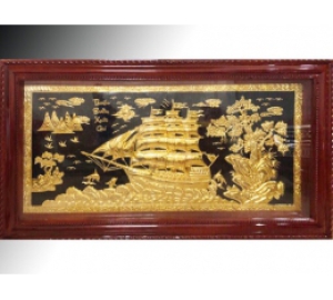 Tranh Đồng Thuận Buồm Xuôi Gió, tranh đồng quà tặng