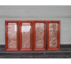 Tranh đồng tứ quý bằng đồng trang trí nội thất