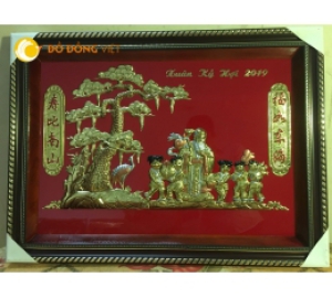 Tranh mừng thọ cụ ông giá rẻ dưới 1 triệu của Đồ đồng Việt