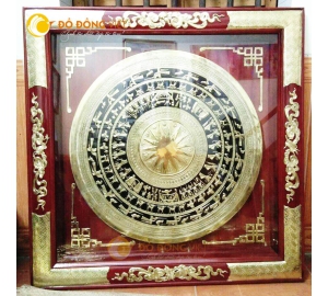 Tranh trống đồng gò thủ công đẹp