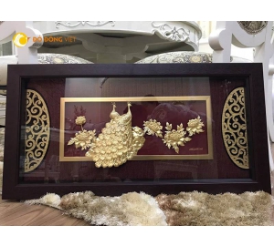 Tranh đồng  rồng phượng  ngày cưới