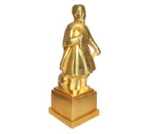 TƯỢNG TRẦN QUỐC TUẤN BẰNG ĐỒNG KT: 50CM