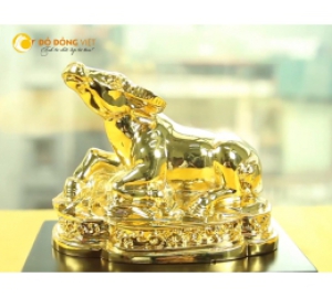 Tượng trâu vàng phong thủy