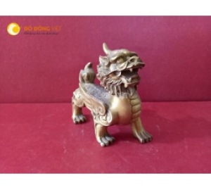 Tượng tỳ hưu bằng đồng trấn phong thủy hiệu quả