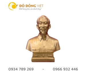 TƯỢNG BÁC HỒ ĐÚC BẰNG ĐỒNG VÀNG