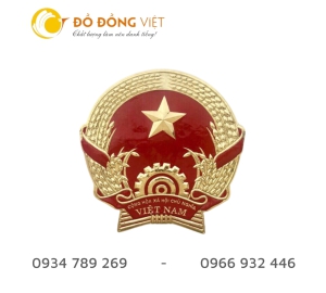 Đơn vị chạm  Quốc Huy bằng đồng theo yêu cầu