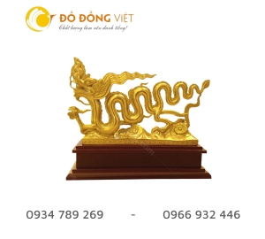 Tượng rồng bằng đồng phong thủy