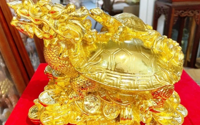 Tác dụng của tượng Long Quy đầu rồng trấn phong thủy