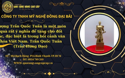 TƯỢNG TRẦN QUỐC TUẤN BẰNG ĐỒNG CAO CẤP 