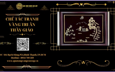 CHẾ TÁC TRANH VÀNG TRI ÂN THẦY CÔ GIÁO