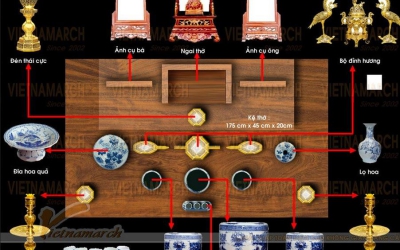 Bài trí đồ thờ cúng đúng phong thủy, ý nghĩa tâm linh thiết thực