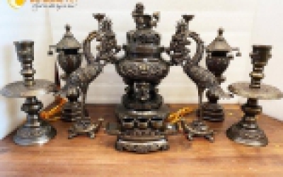 Bộ đỉnh đồng lư đồng thờ cúng đẹp nhất 2022 nhiều khách hàng lựa chọn
