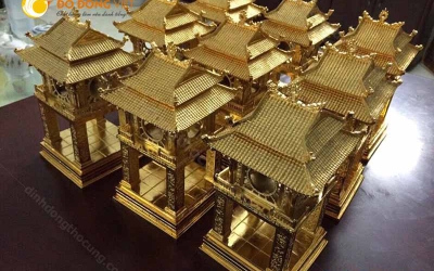 Cửa hàng bán mô hỉnh khuê văn các bằng đồng mạ vàng giá rẻ