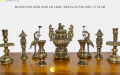 Đỉnh đồng cỡ nhỏ - Video Bộ đỉnh đồng thờ cúng mini dành cho nhà chung cư giá rẻ