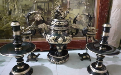 Đỉnh đồng thờ cúng đẹp, giá bán đỉnh đồng thờ cúng bằng đồng đỏ