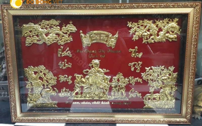 Đồ đồng Việt cung cấp tranh đồng mừng thọ uy tín chất lượng