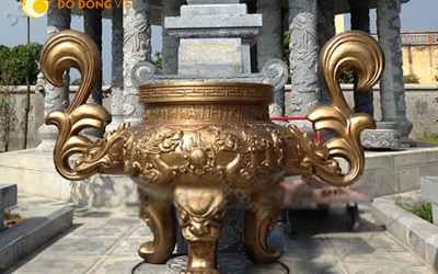 Đúc lư hương đồng thờ cúng đình chùa nhà thờ họ