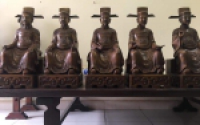 Đúc tượng Ngũ Vị Tôn Quan bằng đồng tại Đồ đồng Việt