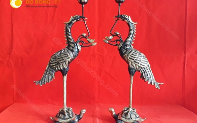 Hạc đồng thờ cúng được bài trí như thế nào