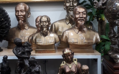 Kích thước tượng Bác Hồ chuẩn theo mẫu, địa chỉ đúc tượng Bác Hồ bằng đồng