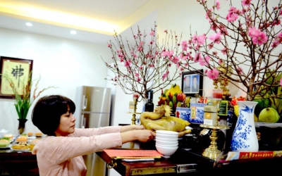 Lưu ý khi lau dọn ban thờ ngày Tết Nguyên Đán