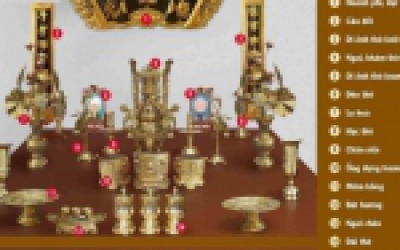 Lưu ý trong cách sắp xếp đồ thờ cúng trên bàn thờ gia tiên