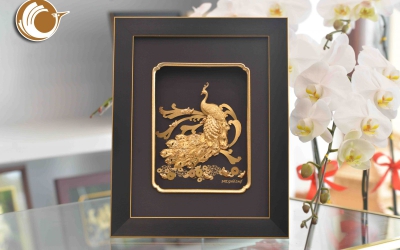 Mua tranh vàng 24k sang trọng và cao cấp tại Đồ đồng Việt