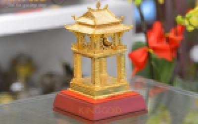 Quà tặng Khuê Văn Các mạ vàng 24k đẹp tinh xảo
