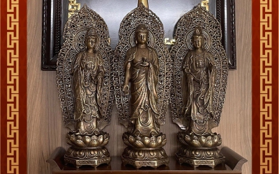Ý NGHĨA  BỘ TƯỢNG TÂY PHƯƠNG TAM THÁNH TRONG PHẬT GIÁO