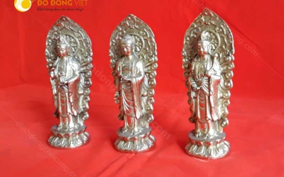Tìm hiểu về tượng Tam thế Phật bằng đồng và cách thờ cúng tại gia