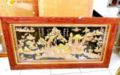 Tranh đồng quê treo phòng khách ý nghĩa phong thủy