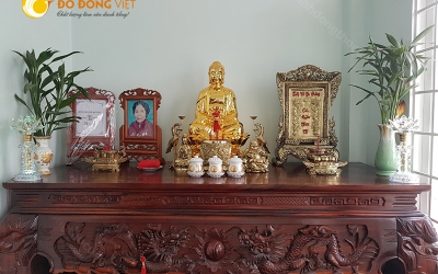 Xưởng đúc tượng phật dát vàng theo yêu cầu, đơn vị nhận đúc tượng phật dát vàng. Đúc tượng phật giá 