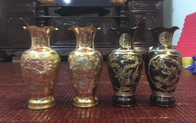 Ý nghĩa của lọ lục bình bằng đồng trong văn hóa thờ cúng