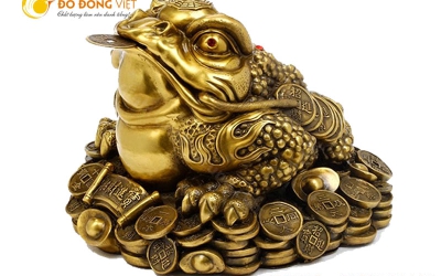 Ý nghĩa và cách bày trí cóc ba chân bằng đồng hợp phong thủy