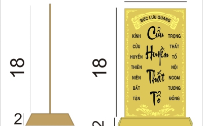 CỬU HUYỀN THẤT TỔ THIẾT KẾ THEO YÊU CẦU KHÁCH HÀNG 
