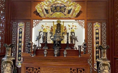 CÁCH BÀY ĐỈNH ĐỒNG TRÊN BÀN THỜ GIA TIÊN Ý NGHĨA